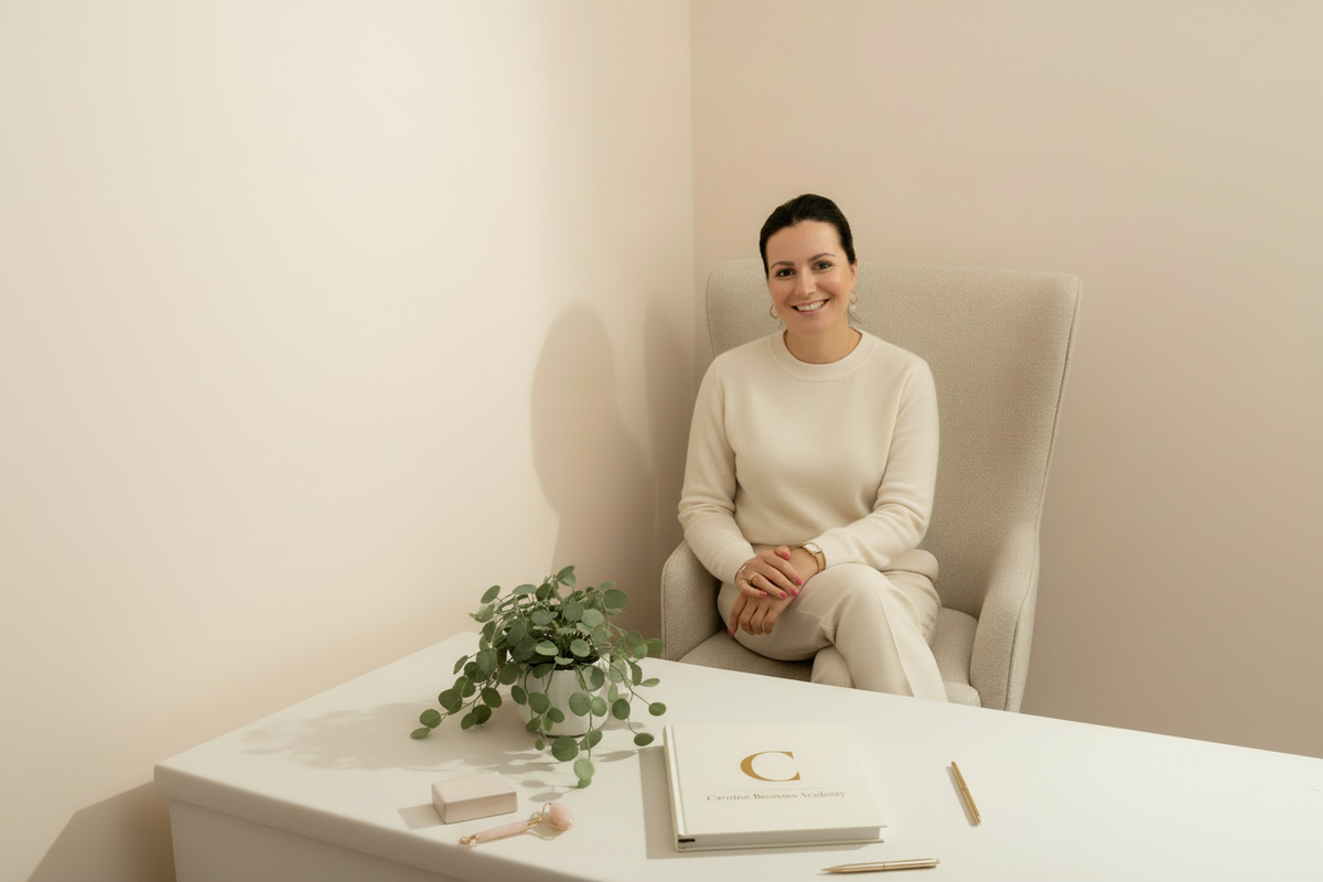 Caroline assise paysage bannière